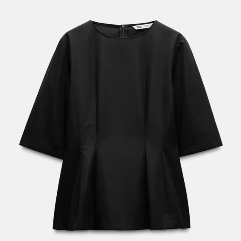 NWOT Zara Peplum Top - Picture 3 of 3